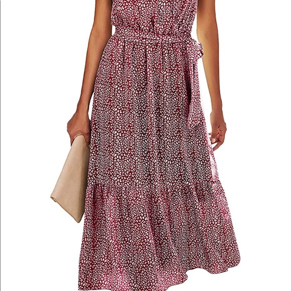 Red Midi Dress - Picture 3 of 3